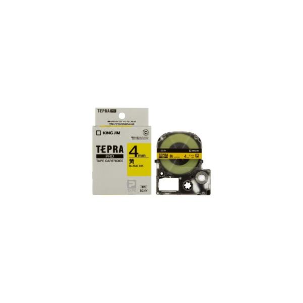 �L���O�W�� KING JIM �e�v�� PRO�e�[�v�J�[�g���b�W �J���[���x���i�p�X�e���j SC4Y 4mm�� ���^������