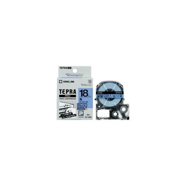�L���O�W�� KING JIM �e�v�� PRO�e�[�v�J�[�g���b�W �L���C�ɂ͂����� SC18BE 18mm�� �^������