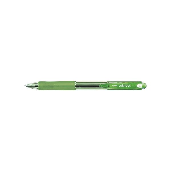 三菱鉛筆 油性ボールペン uni ベリー楽ボ（ノック式） 0.7mm 透明緑 SN