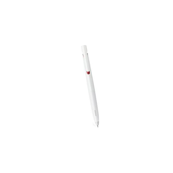 エマルジョンボールペン ゼブラ ZEBRA ブレないボールペン ブレン 0.5mm 赤インク BAS88-R 白