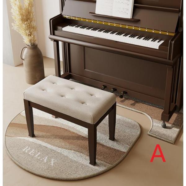: 凹型70*160cm(ピアノ用) 半円型110*110cm(椅子用)凹型70*160cm+半円型110*110cm　素材ポリプロピレンスエード製のピアノ防音マット、柔らかくて繊細、耐摩耗性と防汚性、お部屋を飾るための装飾的なアートワーク...