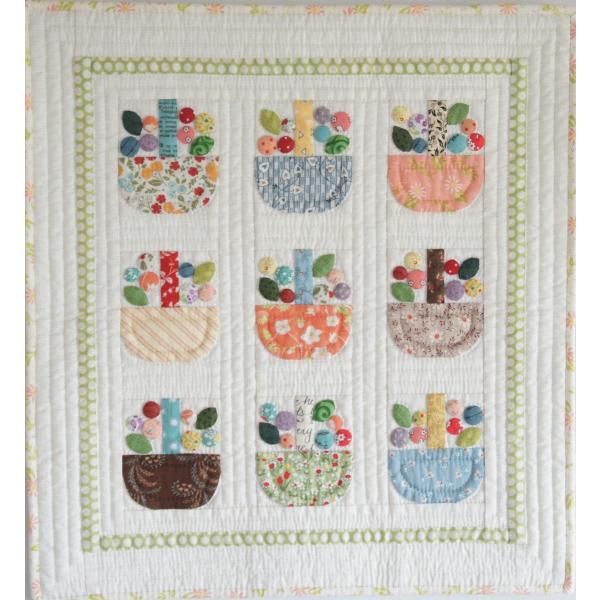 パッチワーク☆キット☆愛をこめて花束を☆別売り白地&ラティス