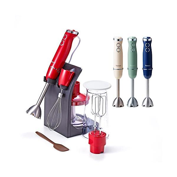 他サイト： bianca＋ R ブレンダー ハンドブレンダー ハンドミキサー マルチブレンダー １台５役 離乳食 出産祝い 結婚祝い ギフト (レッド)の商品画像