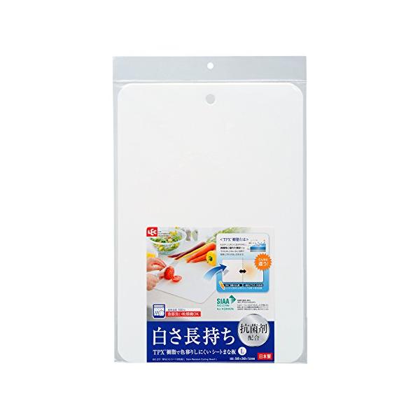 サイズ: 24×36×0.16cm生産国:日本「TPX樹脂」という特殊な素材を表面に使用しているため、色移りしにくく、白さが長持ちする。TPX樹脂とはものがくっつきにくく剥がれやすい剥離性に優れた素材。抗菌製品技術協議会が制定したSIAAマ...