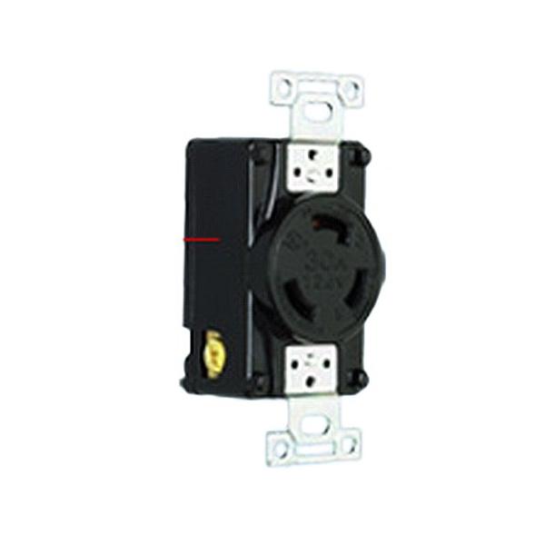 定格:接地形・2P・125V・NEMA L5-30(UL/CSA規格)色:黒適用製品(プラグ):3312N-L5UL適用製品(プレート):161A-U