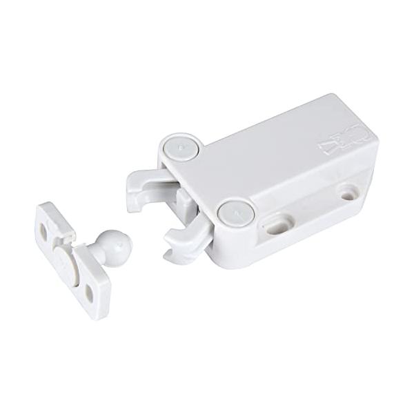 他サイト： スガツネ工業 ランプ印 プッシュラッチ MC-37F MC-37F-WH ホワイトの商品画像