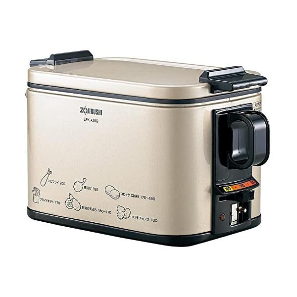 【商品概要】定格容量:1L(油)、消費電力:1000W 、コード長:約1.9m 、マグネットプラグ油温調節機能(160~200度)フッ素樹脂加工(なべ)ハイパワー1000Wマグネットプラグ【商品説明】【商品詳細】ブランド：象印マホービン(Z...