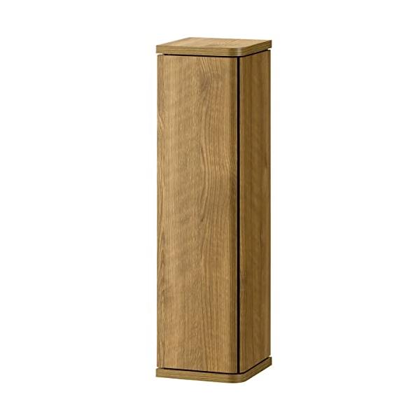 【商品概要】【サイズ】 幅190×奥行190×高さ700mm。【仕様】 パーチクルボード・MDF（プリント紙化粧繊維板)。耐荷重：天板5kg、棚板5kg。【生産国】 マレーシアトイレットペーパーは最大5個収納可能。【商品説明】トイレ、ランド...