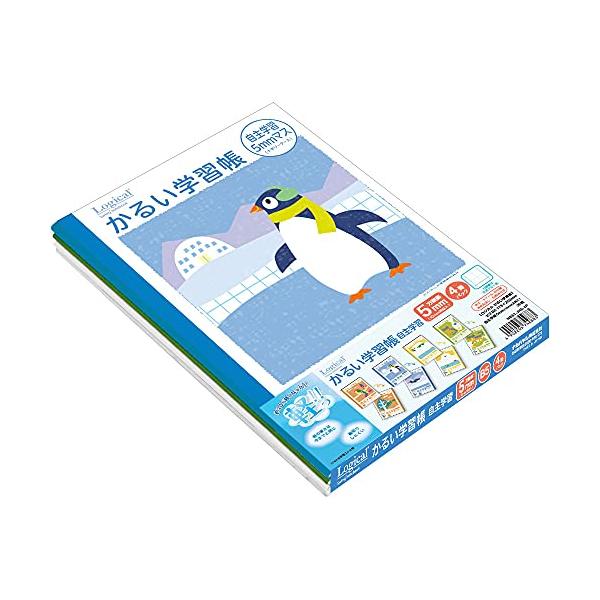 【商品概要】【商品説明】説明「エアー用紙」を使用したロジカル学習帳に、自主学習5mmマスの動物柄がラインナップ。●どちらからでもご使用いただける両面デザイン表紙仕様。●「トリ」「アザラシ」「ネコ」「ペンギン」各柄1冊・計4冊パック。[ベルマ...