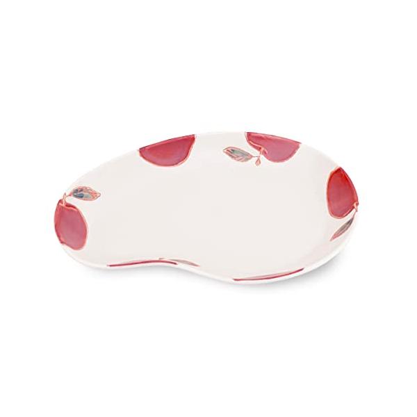 【商品概要】材質：磁器（食器洗い機使用可能、食器乾燥機使用可能）、電子レンジ対応サイズ（約）：ビーンプレート中 17.5x12x2.2cm重量（約）：ビーンプレート中 180gおしゃれな器で有名な波佐見焼です。かわいいソラマメ型のお皿♪重な...