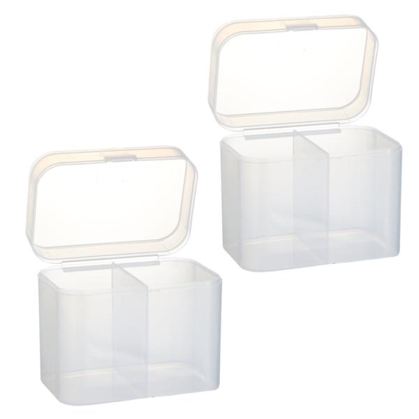 【商品概要】【ごちゃごちゃが片付きます】シンプルな形状でコットンのごちゃごちゃが片付きます。丁度よいサイズのケース２個セットです。【中身が分かる透明なデザイン◎】中身を補充するタイミングが分かる透明なデザインです。自分の使用頻度に合わせて量...