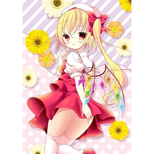 東方project 少女敗退ロマネスク　グッズセット　直筆色紙付き　フラン他 東方project フランドール 額入りイラスト / 少女廃退ロマネスク