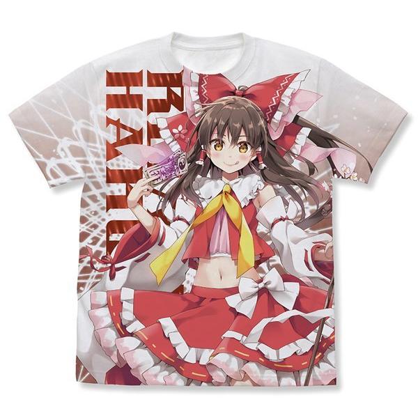 東方Project 博麗霊夢 フルグラフィックTシャツ えれっとver./WHITE