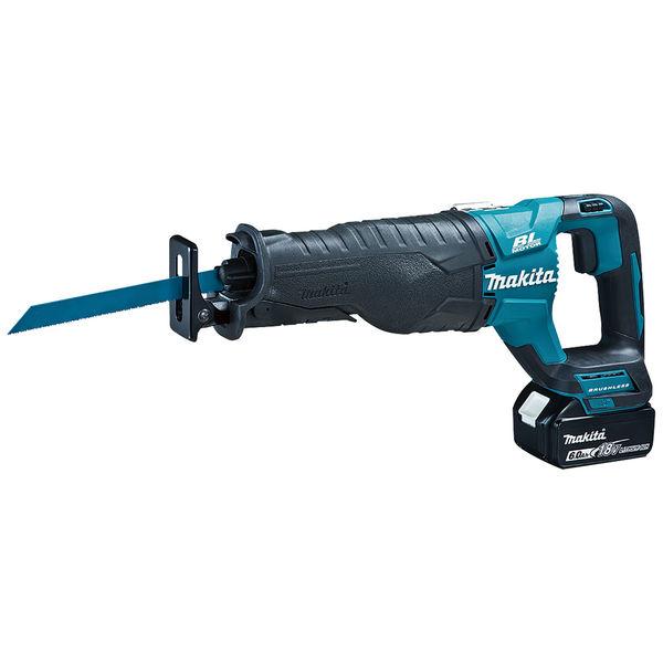 JR187DRGX マキタ 18V 充電式レシプロソー (バッテリ 2個 (BL1860B)・充電器(DC18RF)・ケース付) 6.0Ah JR187 工具 切断機 充電池 2個 セット