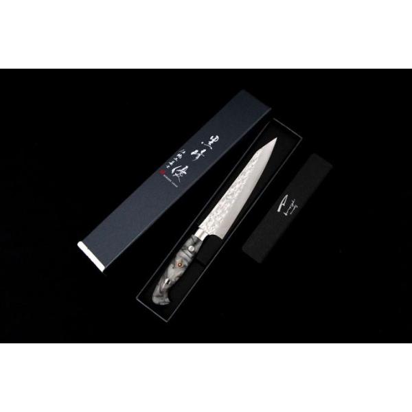 極美品｜黒崎優 閃光 ペティナイフ 洋包丁 150mm ステンレス R2 SG2 鎚