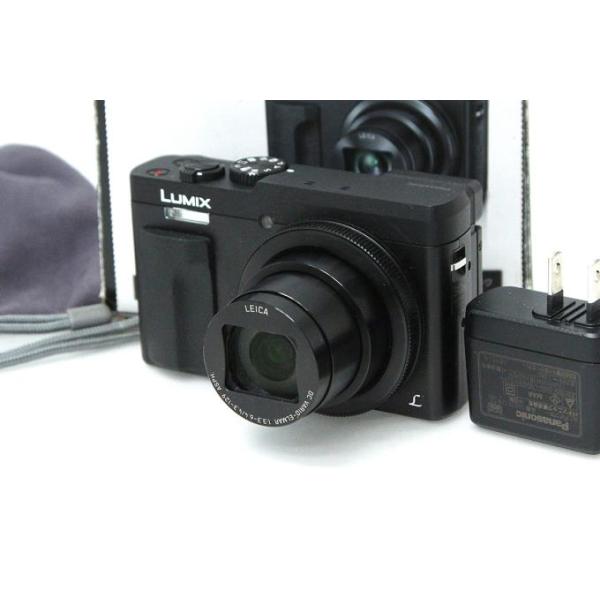未使用級の美品♪ Panasonic LUMIX DC-TZ90 BLACK LUMIX 【全額返金保証】極美品｜パナソニック DC-TZ90-K ブラック