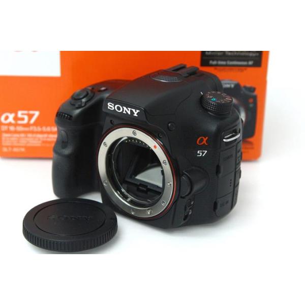 【極美品・返品保証】 ソニー　SONY α57 ボディ SLT-A57 α（ソニー） 【全額返金保証】美品｜ソニー α57 SLT-A57 ボディ