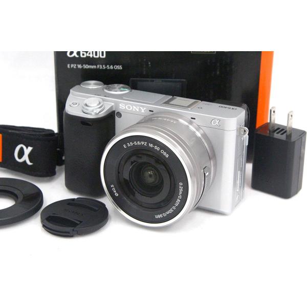【・】SONY α6400 16-50mmレンズ付 シャッター数4400回 α6000 【全額返金保証】極美品｜ソニー α6400 ILCE-6400L パワーズーム