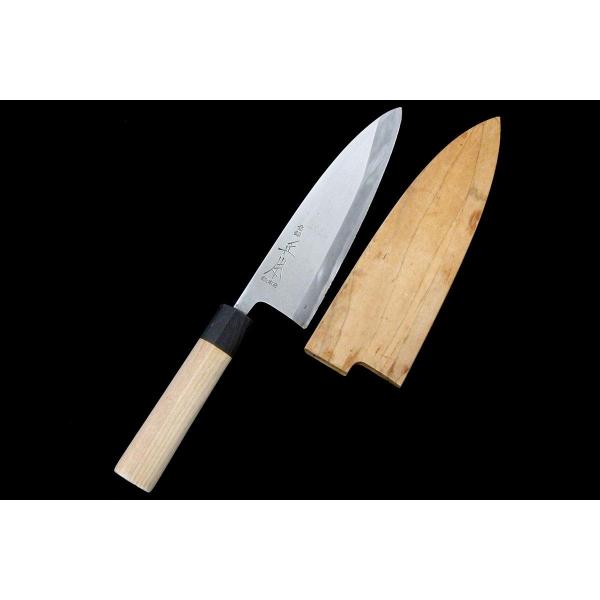 正本総本店 並品｜正本総本店 出刃包丁 霞 六寸 朴柄 白鞘付 KN02
