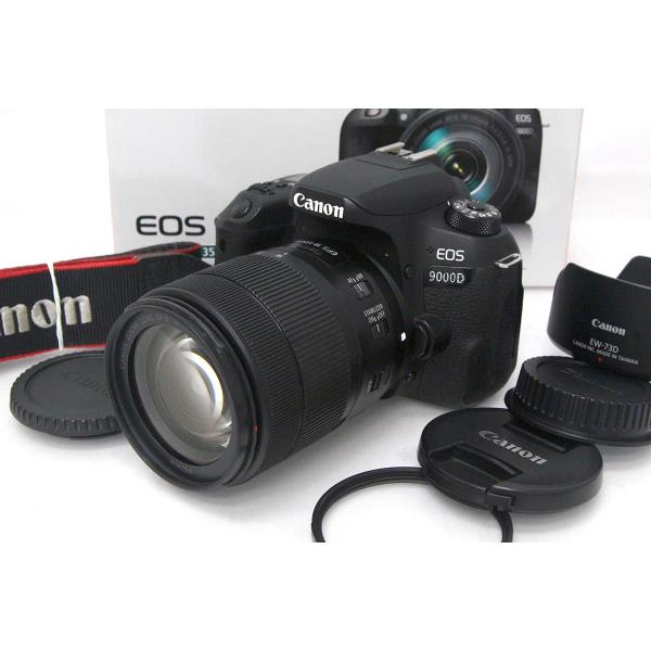 EOS 9000D 【全額返金保証】並品｜キヤノン EF-S18-135 IS USM レンズ
