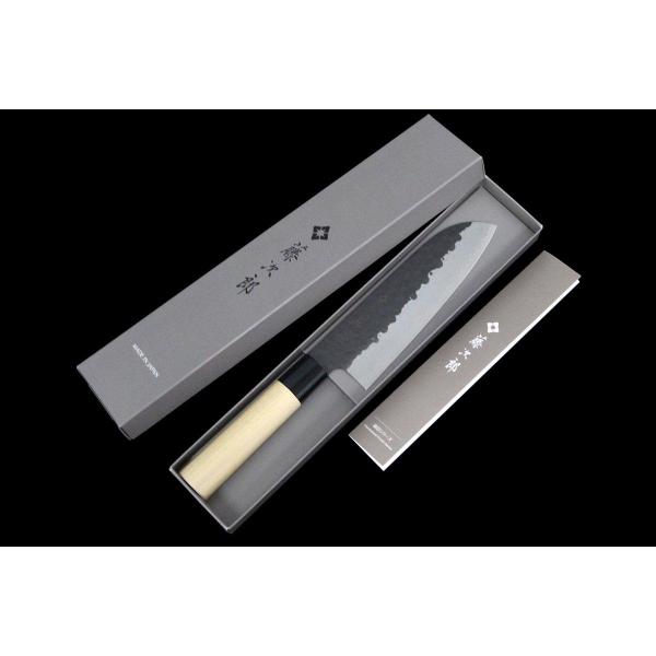 藤次郎 未使用品｜藤次郎 三徳包丁 165mm 鎚目 F-1112 PC口輪 箱付