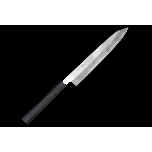 美品｜康之 切付包丁 九寸 平鏡面 黒檀柄 KN02-A10936-2L1B : アキバ
