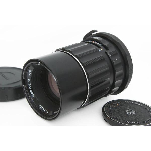 ■商品名ペンタックス smc TAKUMAR 67 200mm F4■状態並品[外観]全体的に使用に伴うスレや傷があります。組み込みフードロックがあまくなっております。[光学]チリの混入はありますがくもりやカビなどは無く実用的な状態です。[...