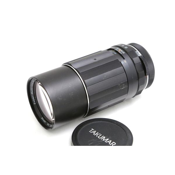■商品名ペンタックス Super-Multi-Coated Takumar 200mm f4■状態難有品M/A切り替えスイッチが"AUTO"位置で固定し切り替えが出来ません。[外観]全体的に使用に伴うスレや傷があります。[光学]チリの混入や...