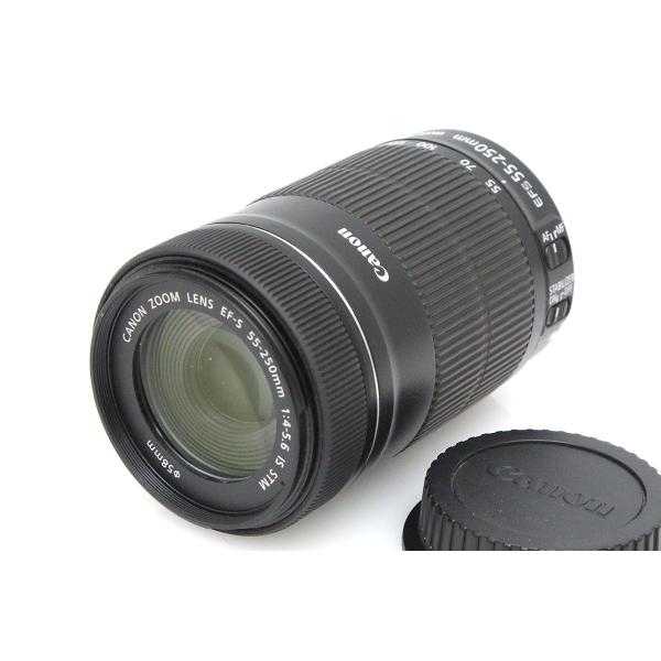 EF-S 【全額返金保証】並品｜キヤノン EF-S55-250mm F4-5.6 IS STM