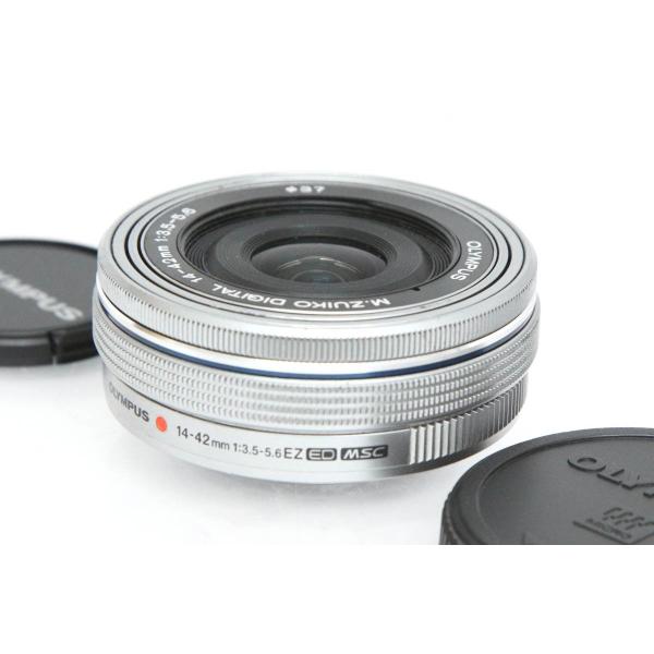 ■商品名オリンパス M.ZUIKO DIGITAL ED 14-42mm F3.5-5.6 EZ [シルバー]■状態ジャンク品動作不良、ボディに装着するとレンズの状況を確認してくださいと表示がでます。[外観]状態は商品写真よりご確認ください...