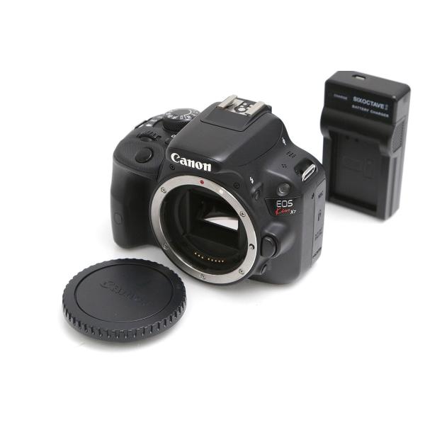 ■商品名キヤノン EOS Kiss X7 ボディ（センサー清掃済み）■状態良品[外観]概ねきれいな状態ですが、一部スレや傷があります。液晶画面に線傷があります。[光学]ファインダーやイメージセンサーに異常は無くきれいな状態です。[動作]基本...