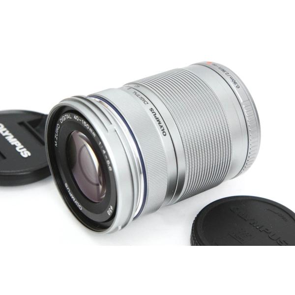 ■商品名オリンパス M.ZUIKO DIGITAL ED 40-150mm F4.0-5.6 R [シルバー]■状態お買い得品後群にクモリあり。[外観]目立つ傷や使用感はなく外観状態は良好です。[光学]レンズ後群にくもりがあります。[動作]...