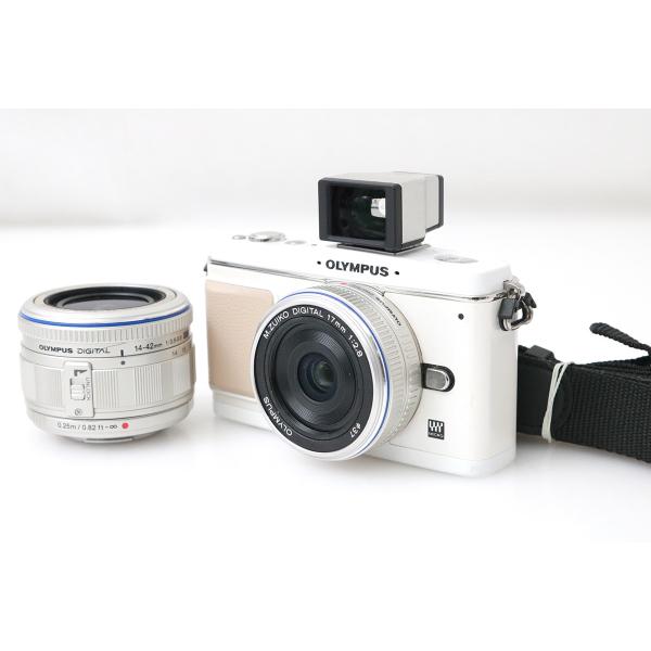 ■商品名オリンパス オリンパス・ペン E-P1 ツインレンズキット■状態お買い得品手ぶれ補正に不具合が発生しております。[外観]全体的に使用に伴うスレや傷があります。液晶に黄変が発生しております。[光学]イメージセンサーに異常は無くきれいな...