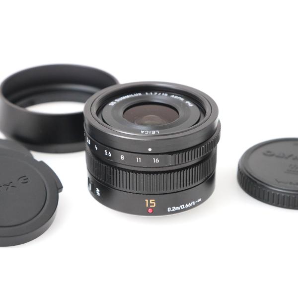 【返品保証】LEICA DG SUMMILUX 15mm F1.7 ASPH. ズミルックス 【全額返金保証】良品｜パナソニック LEICA DG SUMMILUX