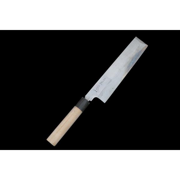 美品｜正本総本店 薄刃包丁 霞 八寸 朴柄 KN02-B5472-2L1D