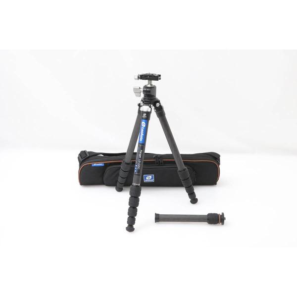 【全額返金保証】良品｜レオフォト Ranger LS-225C カーボン三脚 + LH-25 自由雲台 CA01-M7322-2F