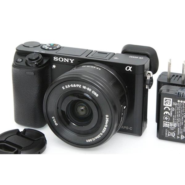 【全額返金保証】良品｜ソニー α6000 ILCE-6000L パワーズームレンズキット ブラック CA01-R6997-4C2C