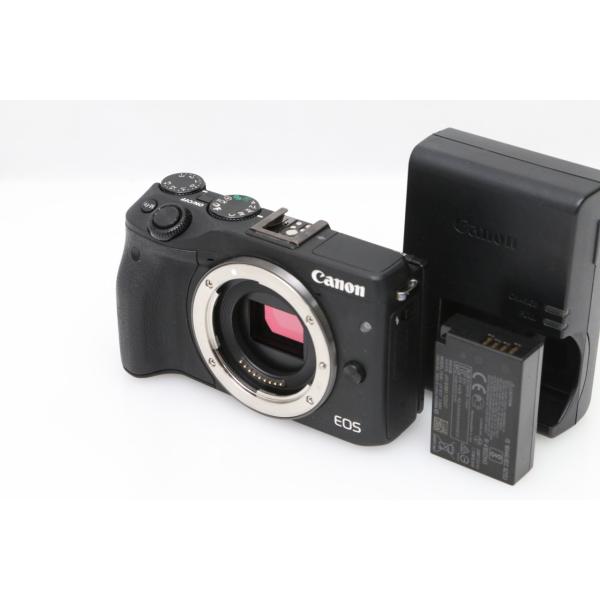 【全額返金保証】良品｜キヤノン EOS M3 ボディ [ブラック] CA01-D610-4B2B