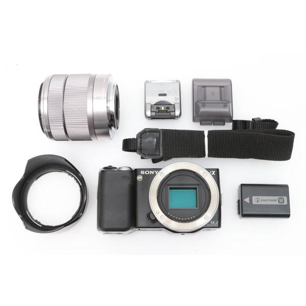 【全額返金保証】並品｜ソニー α NEX-5K ズームレンズキット［ブラック］ CA01-D636-4B1A