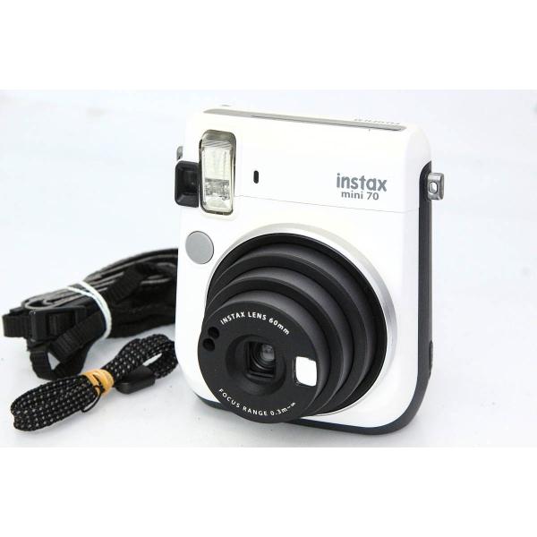 【全額返金保証】並品｜富士フイルム instax mini 70 チェキ [ホワイト] CA01-R7925-3U2B