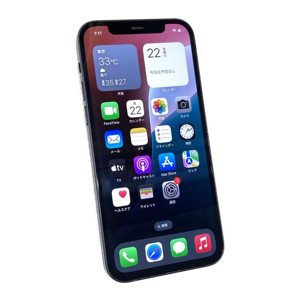 Apple 中古 iPhone12 64GB ブラック MGHN3J／A SIMフリー ネットワーク