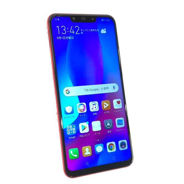 NOVA3 新品未使用 HUAWEI nova 中古 nova3 128GB レッド SIMフリー ※SIMトレイ無し