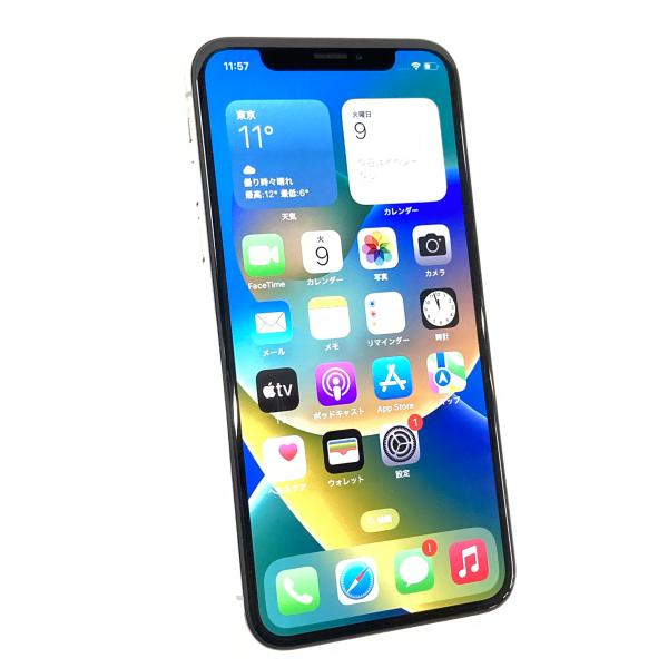 Apple 中古 Apple iPhoneX 64GB MQAY2J/A シルバー docomo : あきばU