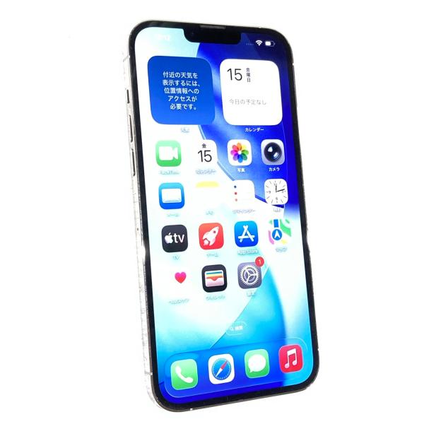 iPhone 中古 Apple iPhone13 Pro Max 256GB シルバー MLJ93J／A SIM