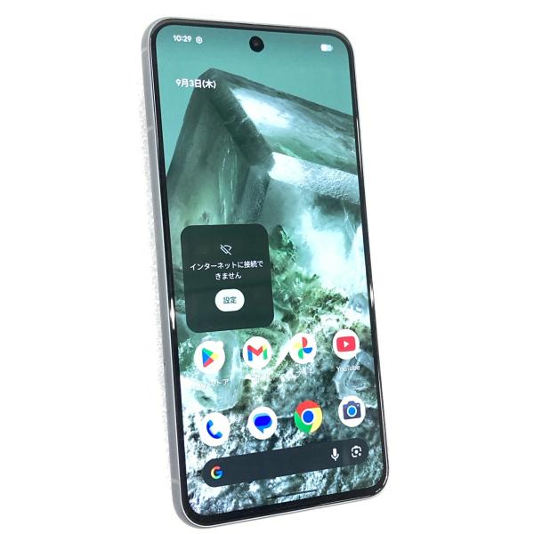 中古 Google Pixel8 128GB ヘーゼル GA048 SIMフリー ※内側カメラ周りに液漏れがあります