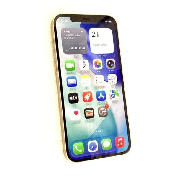 中古 Apple iPhone12 64GB ホワイト MGHP3J／A SIMフリー ※ネットワーク利用制限判定△判定 赤ロム保証あります