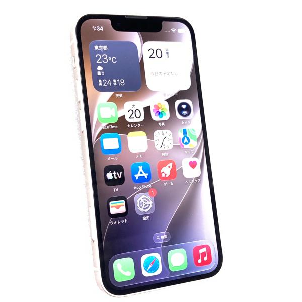中古 Apple iPhone13 mini 128GB スターライト NLJE3J／A SIMフリー ※赤ロム保証あります