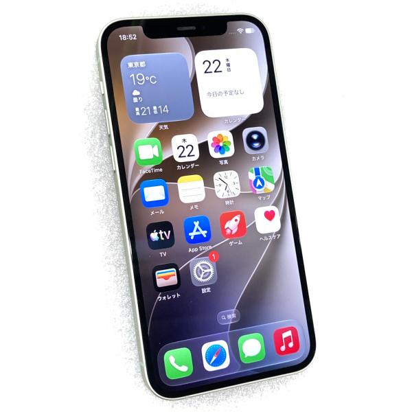 中古 Apple iPhone12 128GB グリーン MGHY3J／A SIMフリー ※ネットワーク利用制限▲判定 赤ロム保証あります