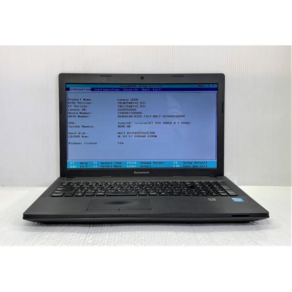 Lenovo G 中古 ノートパソコン G500 59417138 Celeron-1005M/4GB-MEM