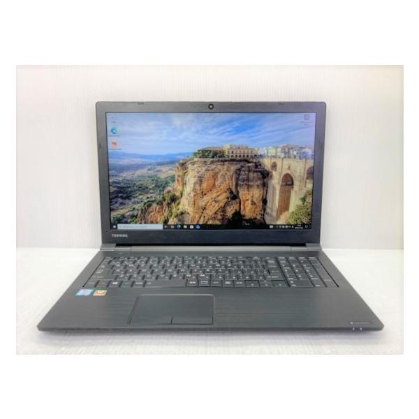 中古 ノートパソコン 東芝 dynabook B65/B PB65BECD8F7AD11 Corei5-6200U/8GB-MEM/128GB-SSD/DVDマルチ/15.6インチ/AC欠品/Windows10Pro